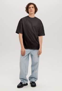 Чёрная футболка мужская Oversize