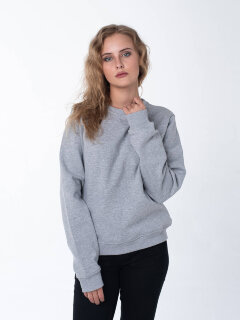 Серый меланж женский свитшот